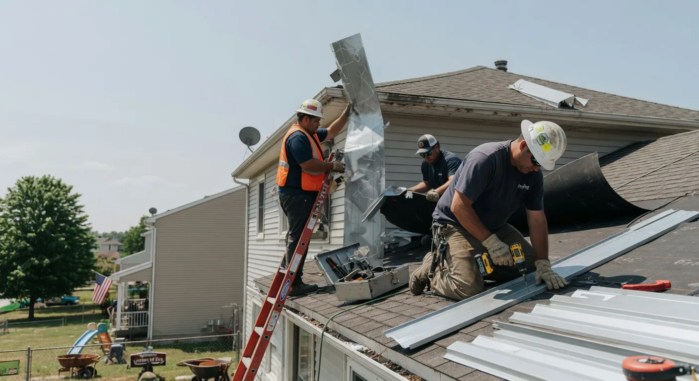 Storm Damage Metal Roof Repair in Lewisburg, KY